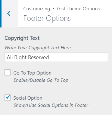 footer options gist